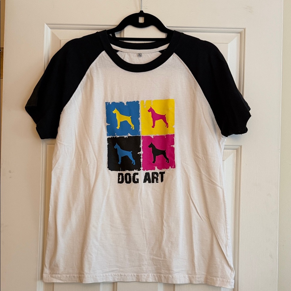 Dog Art Black and White T-Shirt